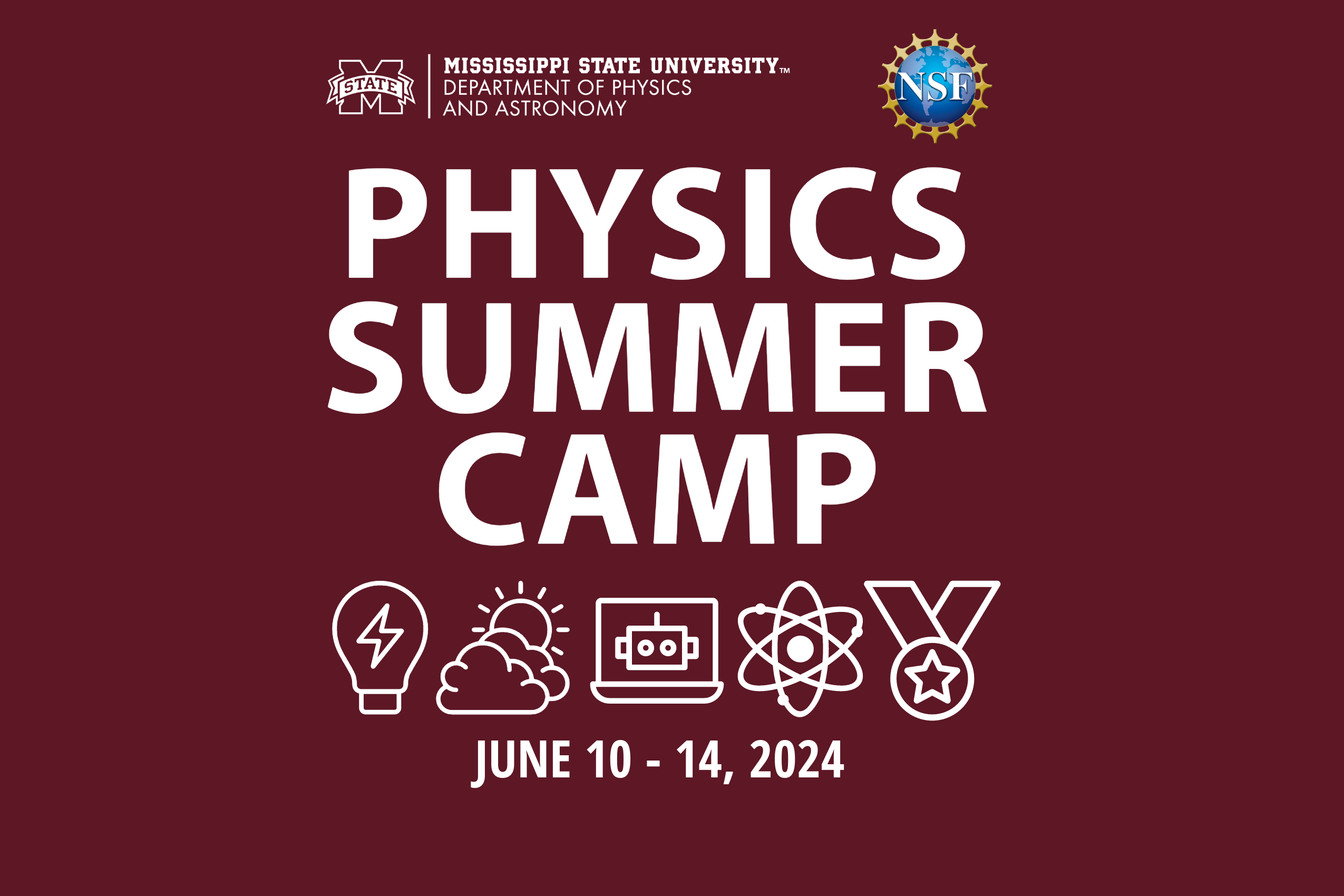 Physics Summer Camp Graphic